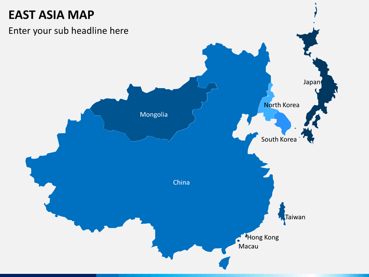 East Asia Map Powerpoint | Sketchbubble