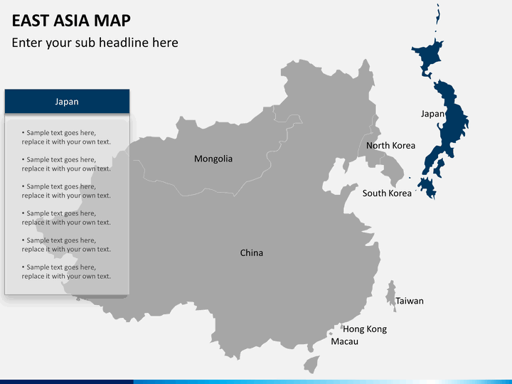 East Asia Map Powerpoint | Sketchbubble