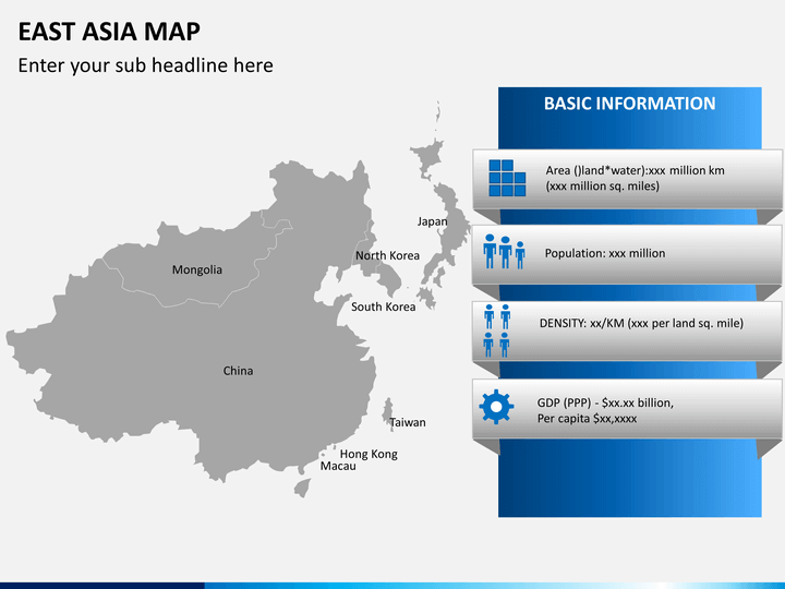 East Asia Map Powerpoint | Sketchbubble