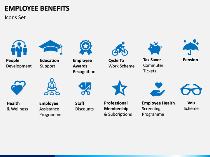 Employee Benefits PowerPoint Template SketchBubble
