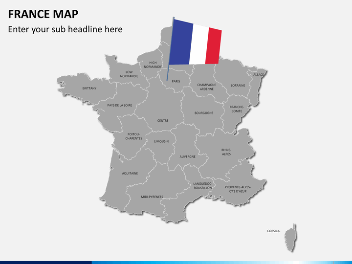 PowerPoint France Map - SketchBubble