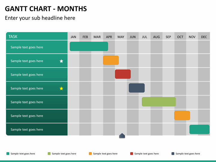 Gantt Chart PowerPoint Template | SketchBubble