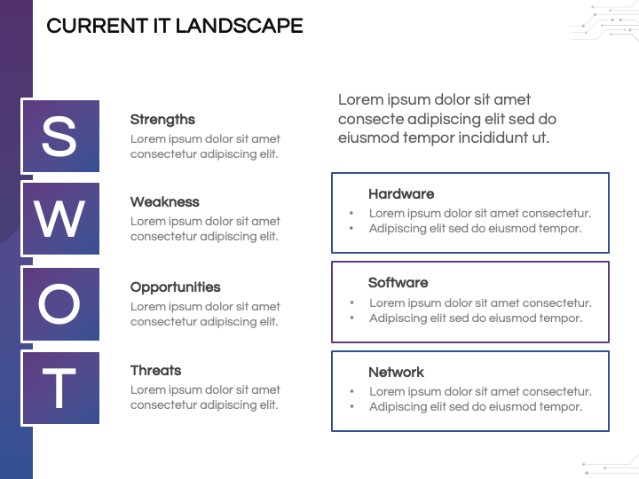 IT Strategy PowerPoint Template SketchBubble