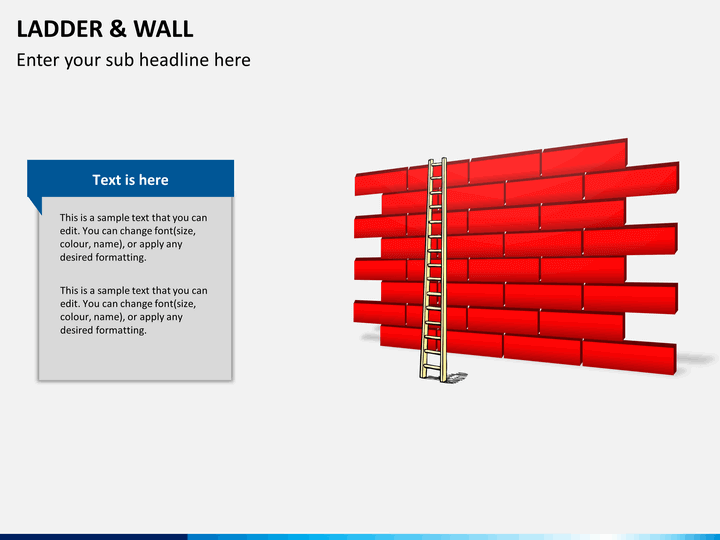 Ladder and Walls PowerPoint and Google Slides Template PPT Slides
