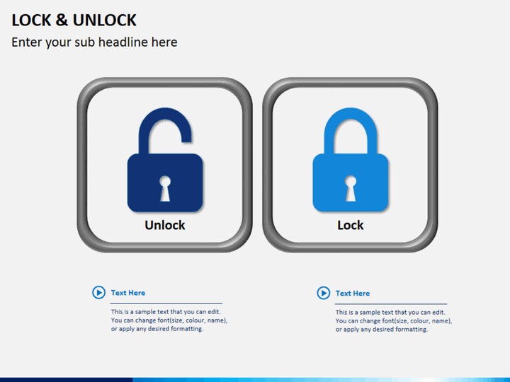 unlock powerpoint template