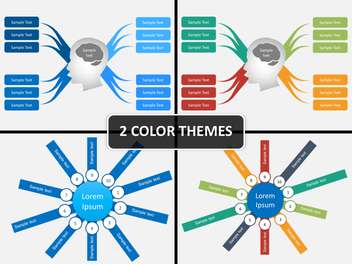 Mind Map PowerPoint Template - PPT Slides