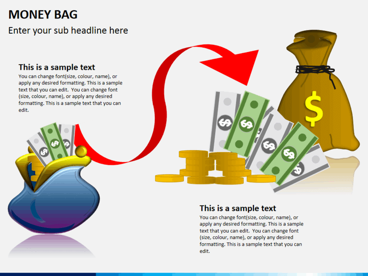 Money bag PPT slide 1
