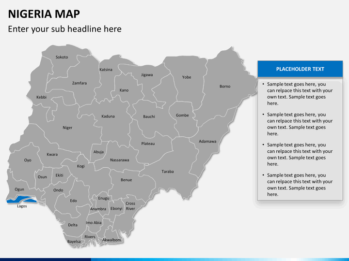 Nigeria Map PowerPoint | SketchBubble