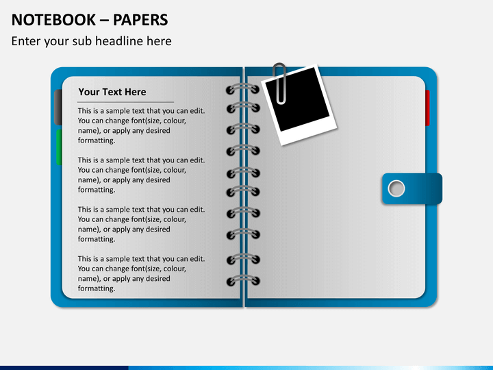 Notebook Papers PowerPoint | SketchBubble
