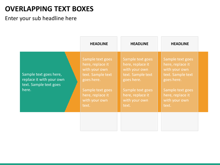 Overlapping Text Boxes PowerPoint Template | SketchBubble