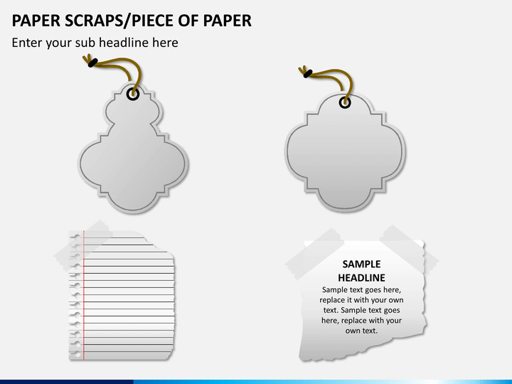 Paper Scraps/Piece of Paper for PowerPoint and Google Slides - PPT Slides