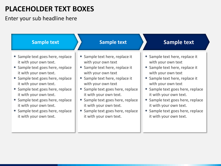 Placeholder Text Boxes PowerPoint SketchBubble