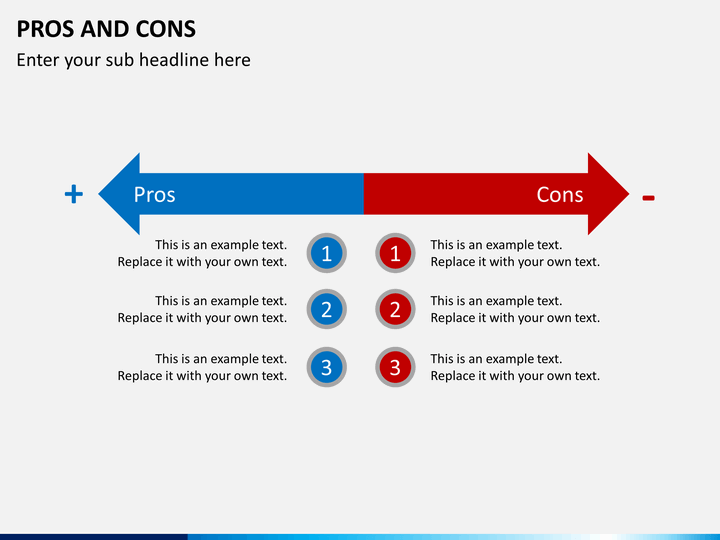 Pros and Cons PowerPoint Template SketchBubble
