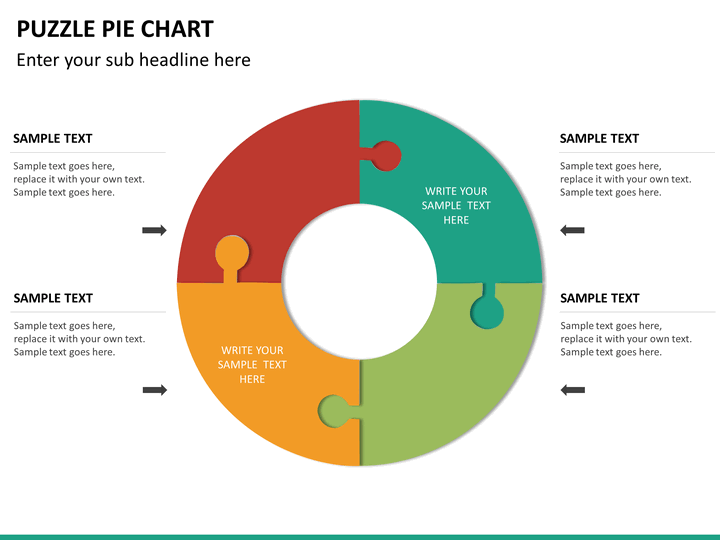 PowerPoint Puzzle Pie Chart | SketchBubble