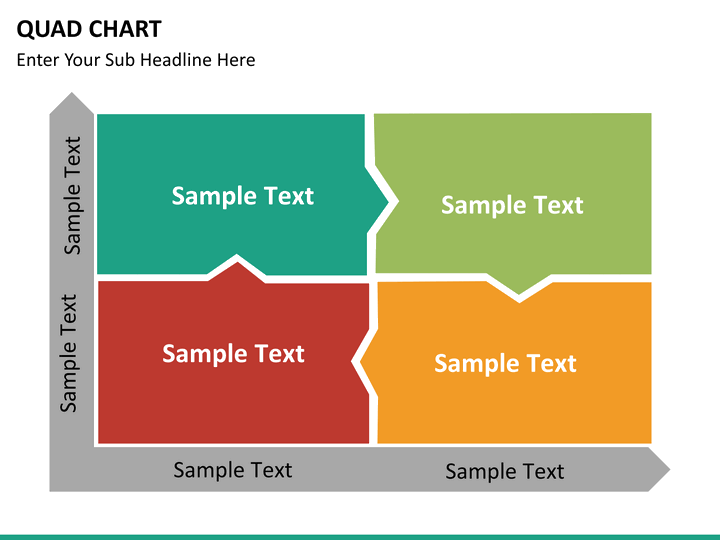 Quad Chart PowerPoint Template SketchBubble
