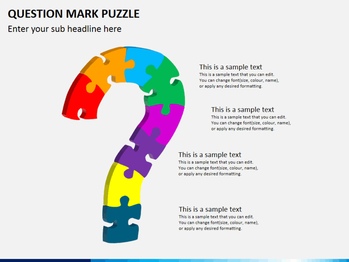 Question mark puzzle PPT slide 1