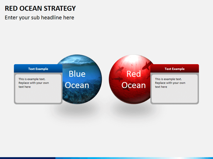 Red ocean strategy PPT slide 1