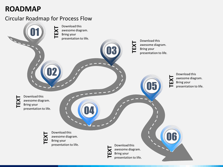 roadmap template ppt free download