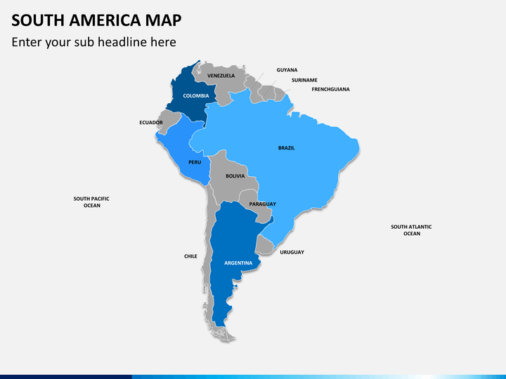 South america map PPT slide 8