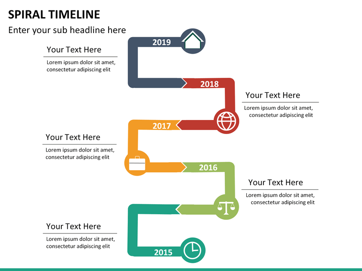 spiral timeline powerpoint template