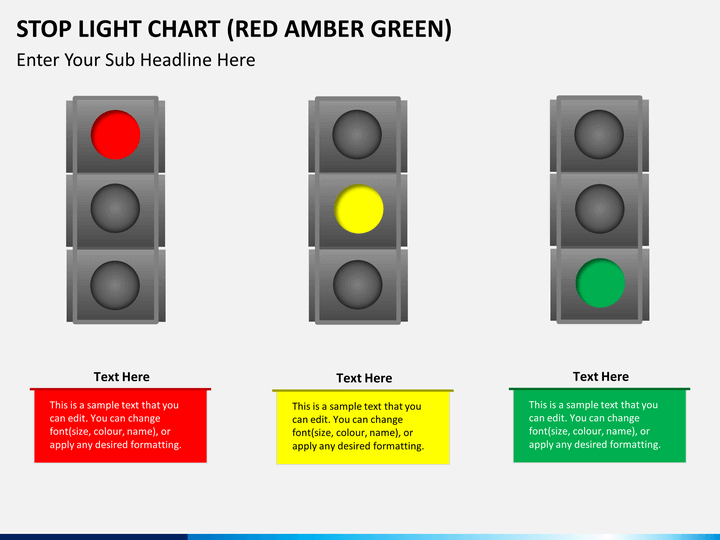 Stop Light Chart PowerPoint Template