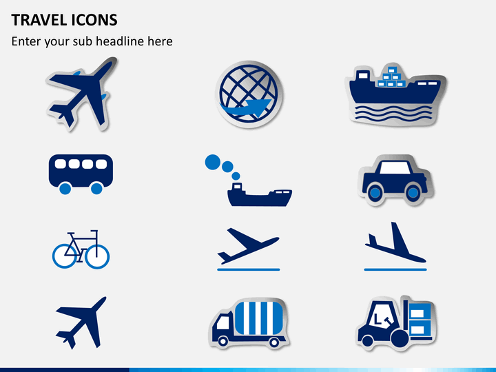 Travel Icons PowerPoint | SketchBubble