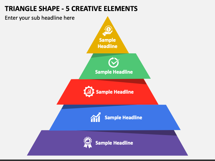 Triangle Shape - 5 Creative Elements PPT Slide 1