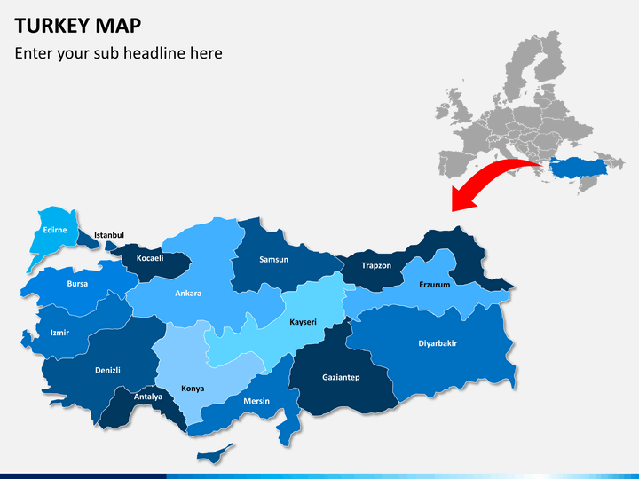 Turkey Map PowerPoint | SketchBubble
