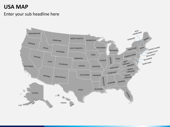 PowerPoint USA Map - United States Map PPT | SketchBubble