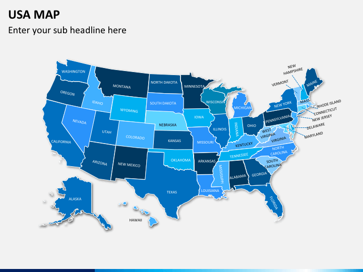 Editable Us Map Ppt