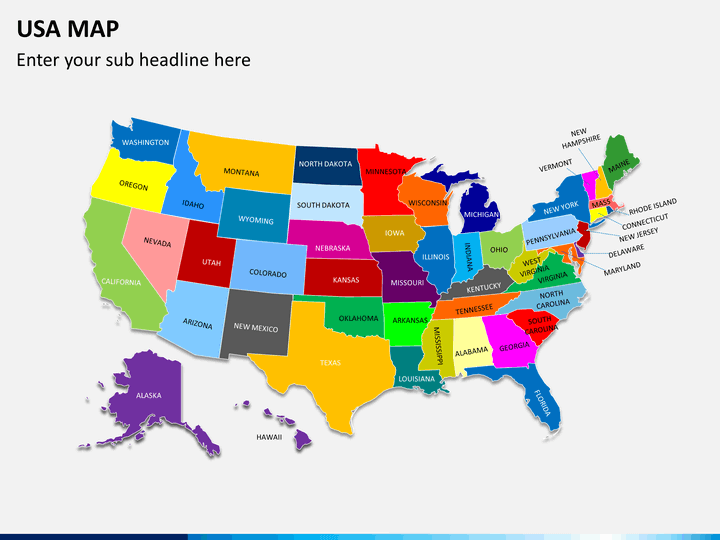 PowerPoint USA Map - United States Map PPT | SketchBubble