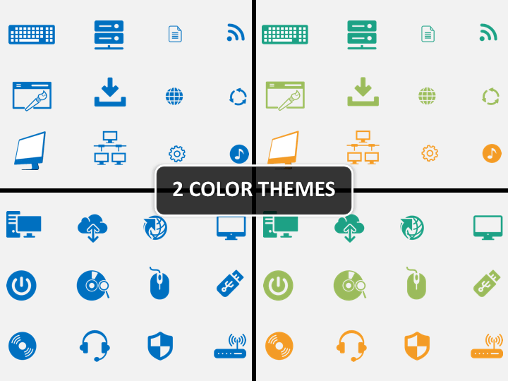 Web Icons PPT cover slide