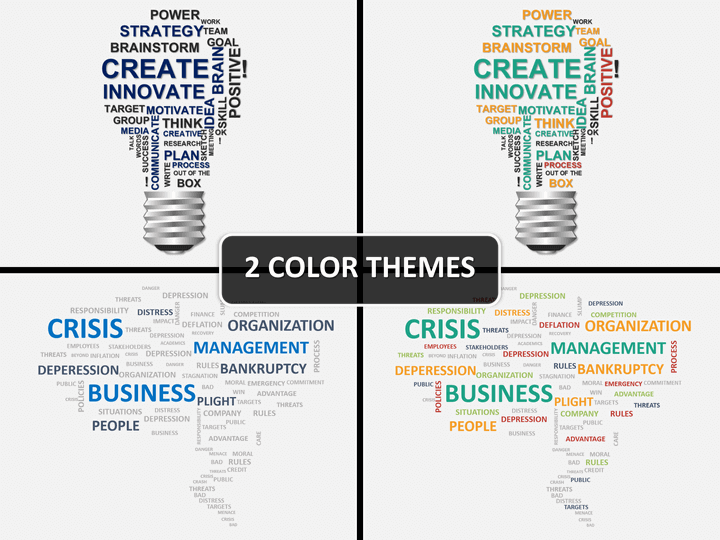 Word cloud PPT cover slide 