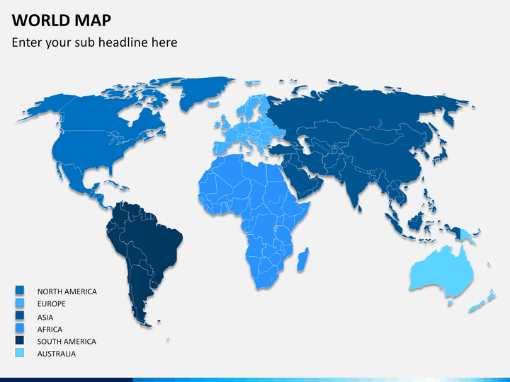 World map PPT slide 1