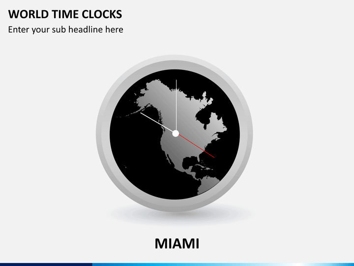 World time clocks PPT slide 1