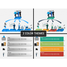 Flowchart visual PPT cover slide
