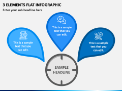 3 Elements Flat Infographic PPT Slide 2