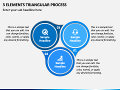 3 Elements Triangular Process PPT Slide 2