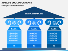 3 Pillars Cool Infographic PPT Slide 2