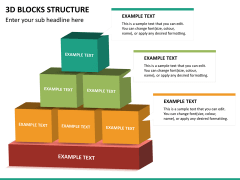 PowerPoint 3D Blocks Structure | SketchBubble