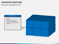 3D blocks structure PPT slide 4