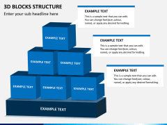 3D blocks structure PPT slide 5