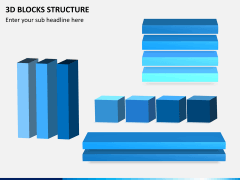 3D blocks structure PPT slide 9
