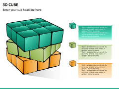 3D cube free PPT slide