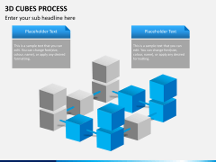 3d cubes process PPT slide 1
