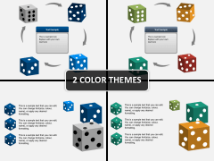 3D dices PPT cover slide 