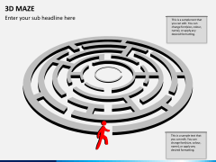 3D maze PPT slide 1