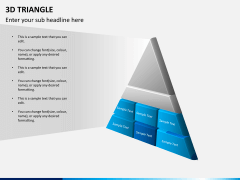 3D triangle PPT slide 8