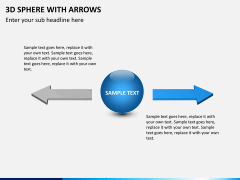 3D sphere with arrows PPT slide 4