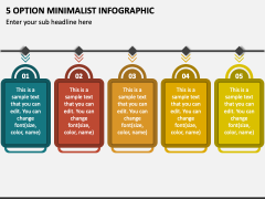 5 Option Minimalist Infographic PPT Slide 1